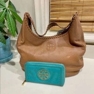 Tory Burch Whipstitch Marion purse and wallet